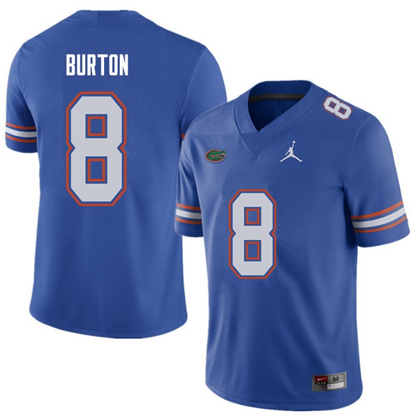 Jordan Brand Men #8 Trey Burton Florida Gators College Football Jerseys Royal